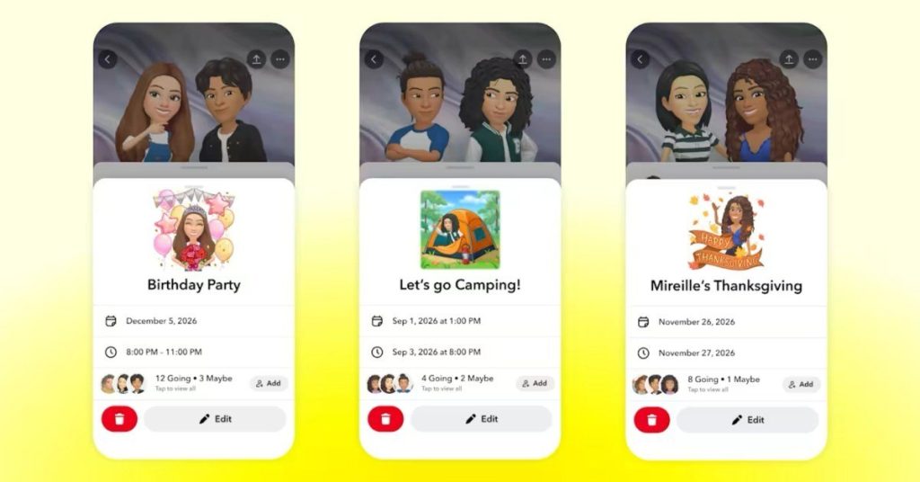 Snapchat 上线 Plans：约线下聚会不用再切应用
